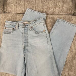 Levi's Light Blue Straight Leg Jeans
